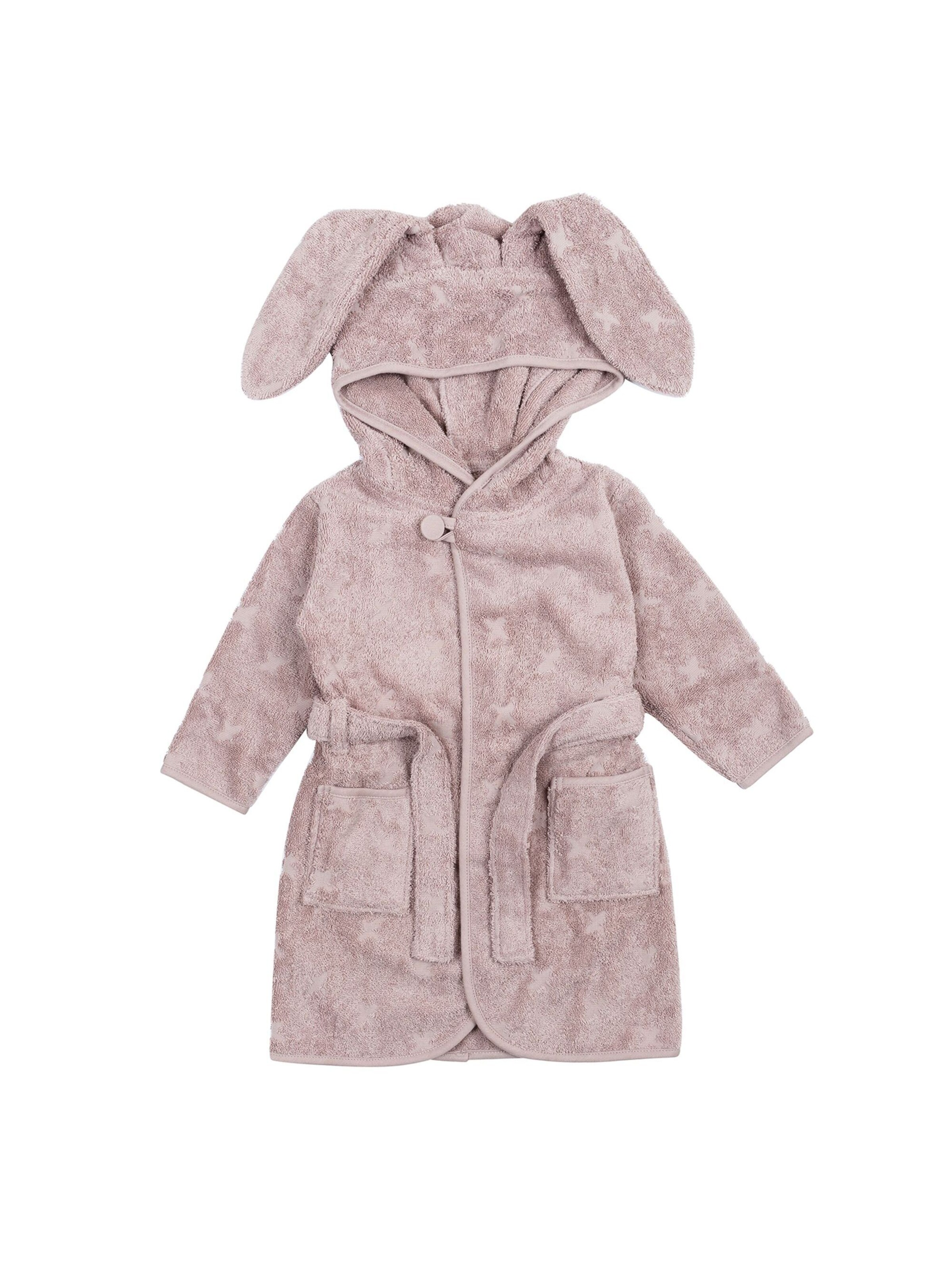 Müsli by GREEN COTTON Badjas in Roze: voorkant