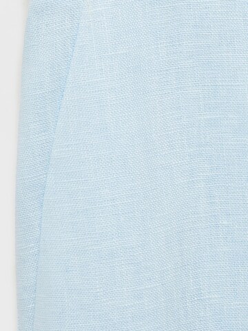 Regular Pantalon à plis 'Boreli' MANGO en bleu