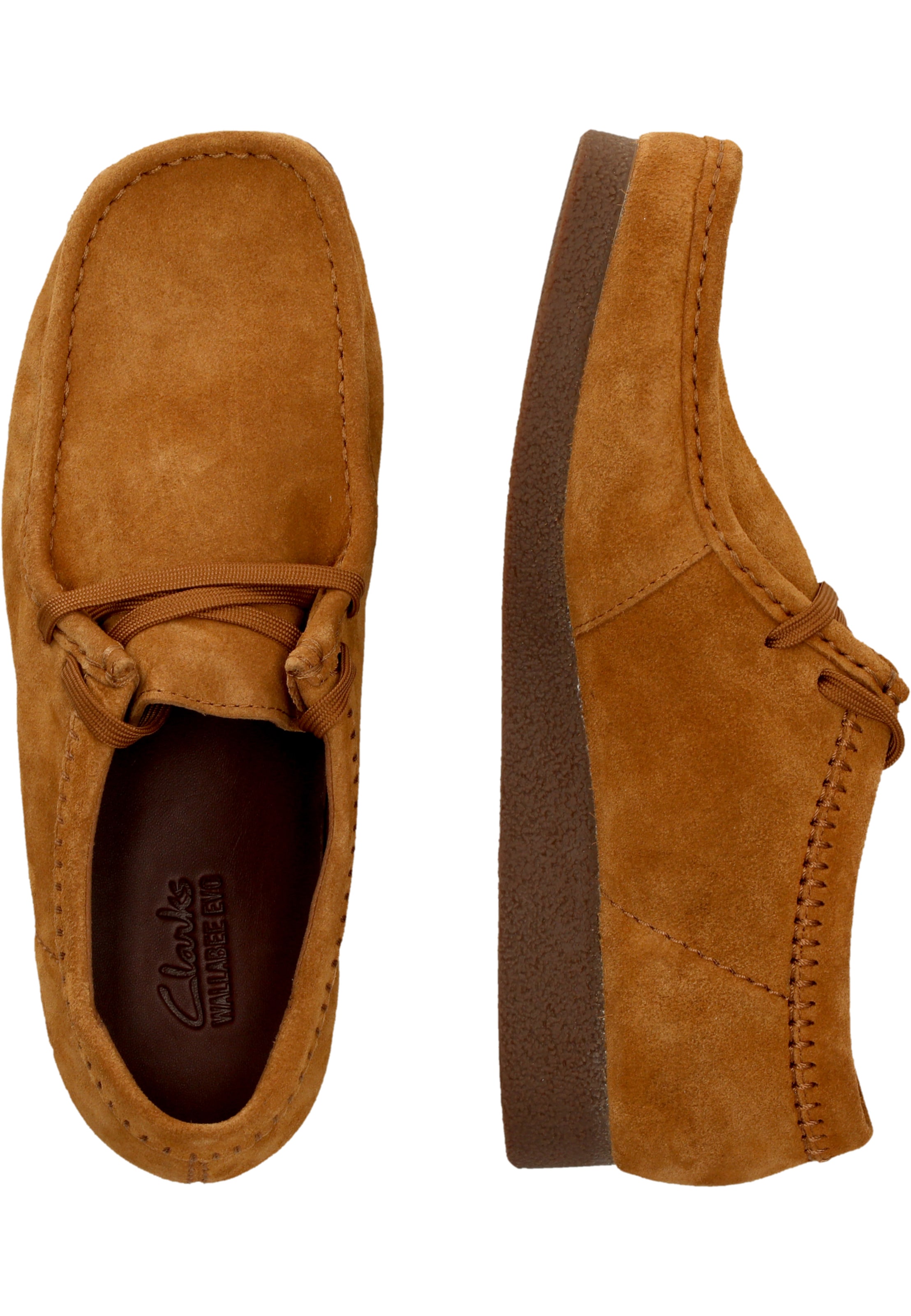CLARKS Mokassin 'WallabeeEVO' in Braun