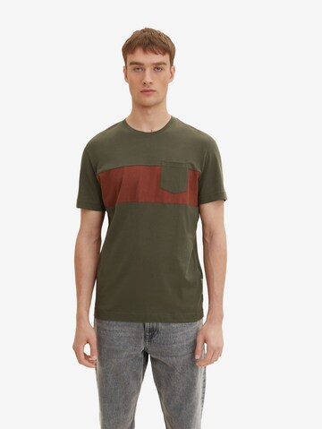 TOM TAILOR Shirt in Green: front