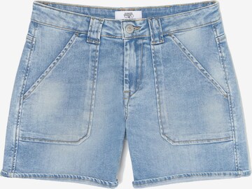 Le Temps Des Cerises Regular Jeans 'BLOOM' in Blauw: voorkant