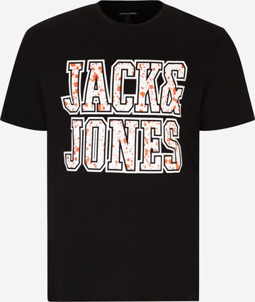 Jack & Jones Plus Shirt 'NEON' in Black: front