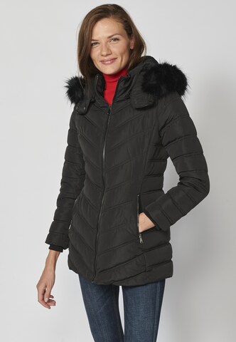 KOROSHI Winterparka in Schwarz