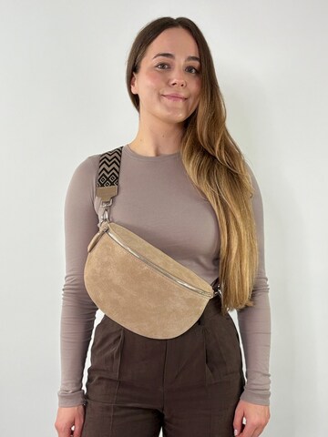 lePelou Fanny Pack 'NOA large' in Beige