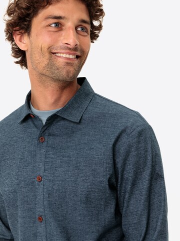 VAUDE Slim fit Functioneel overhemd 'Redmont' in Blauw