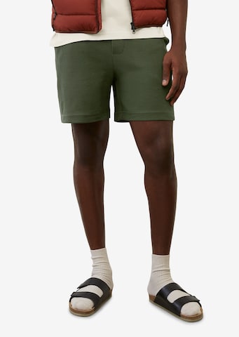 Marc O'Polo Loosefit Broek in Groen: voorkant