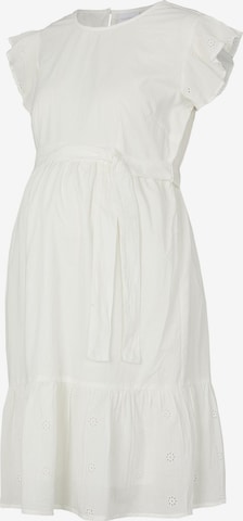 MAMALICIOUS - Vestido 'Love' em branco: frente