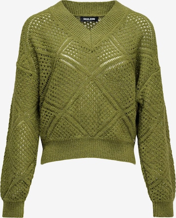Pull-over Salsa Jeans en vert : devant