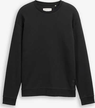 TOM TAILOR DENIM Sweatshirt in Black: front
