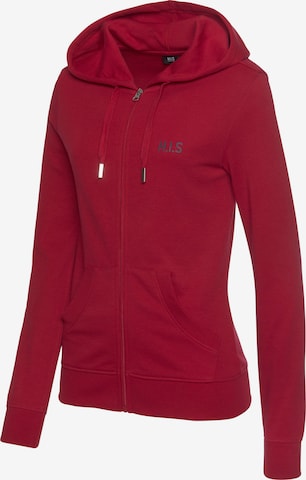 H.I.S Zip-Up Hoodie in Red