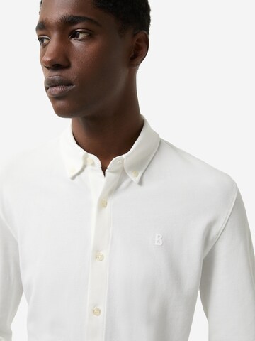 BOGNER Regular fit Button Up Shirt 'Franz' in White