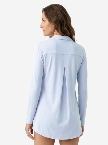 Hanro Nightgown 'Cotton Deluxe' in Blue