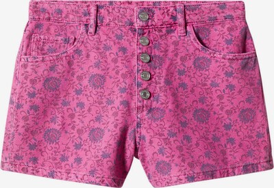 MANGO Shorts in taubenblau / pink / dunkelpink, Produktansicht