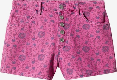 MANGO Jeans in de kleur Duifblauw / Pink / Donkerroze, Productweergave