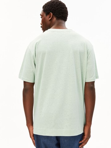 ARMEDANGELS T-Shirt MAARKOS LINEN in Grün