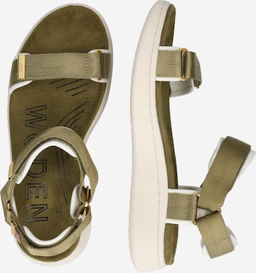 WODEN Sandals 'Line' in Green