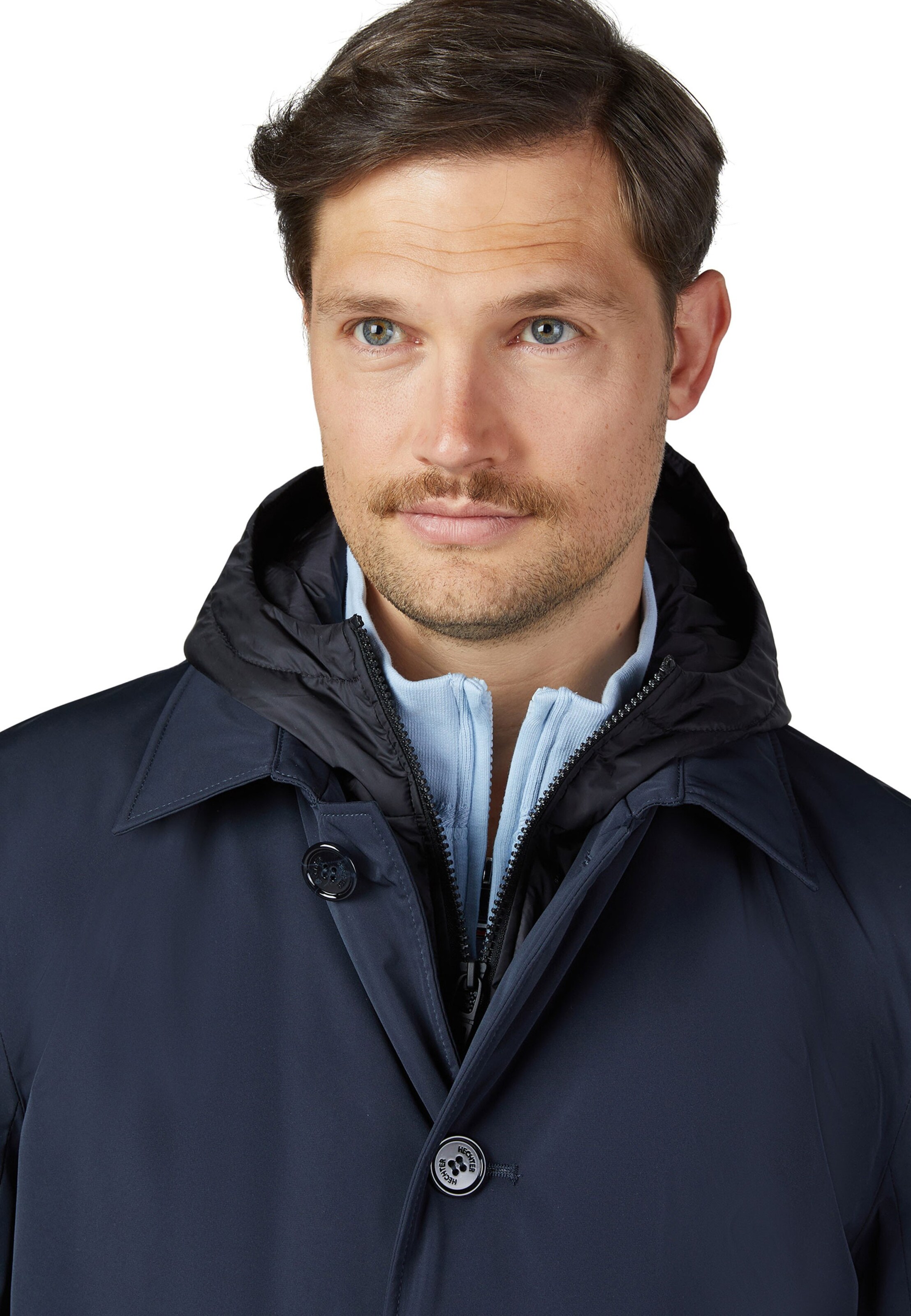 HECHTER PARIS Winterjas 'Modern Fit' in Blauw