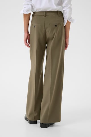 Wide Leg Pantalon à plis 'NinnesaPW' Part Two en vert