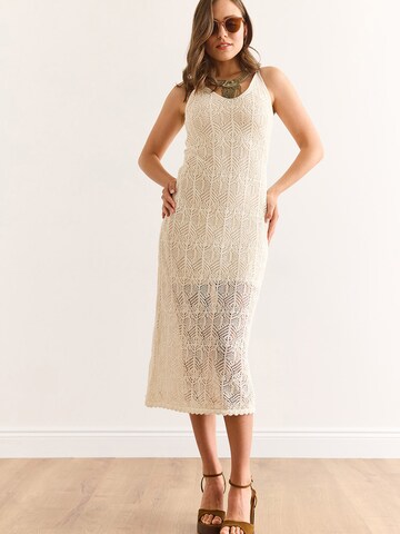 olalook Gebreide jurk in Grijs