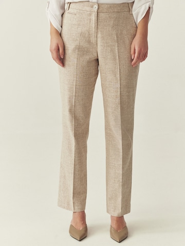 TATUUM Regular Bügelfaltenhose 'Ulatina 1' in Beige: Vorderseite