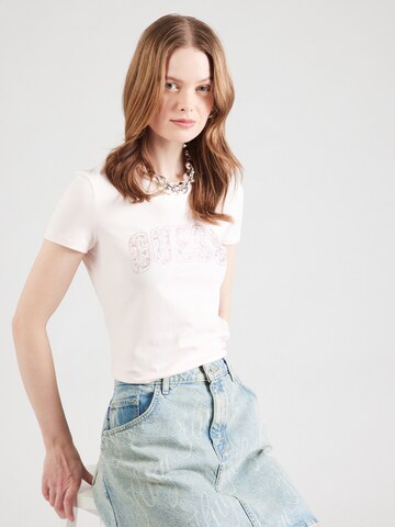 Maglietta di GUESS in rosa: frontale