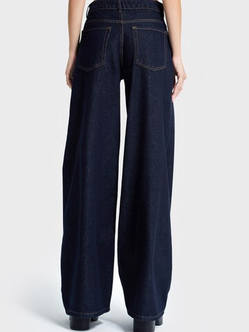 IT'S BASIC Wide leg Jeans 'Palazzo High Rise Jeans' in Blauw