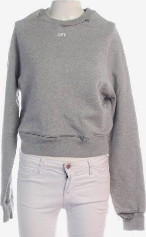 Off-White Sweatshirt / Sweatjacke XXS in Grau: Vorderseite