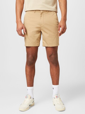 Abercrombie & Fitch Regular Shorts 'ALL DAY 7IN' in Beige: predná strana