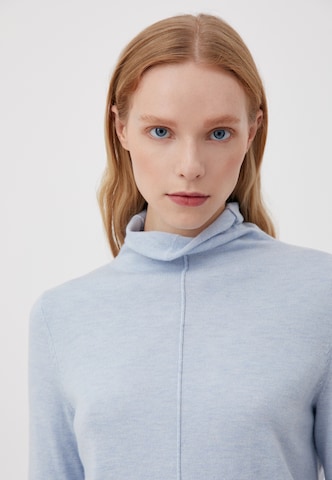Finn Flare Langarmpullover 'Basic' in Blau