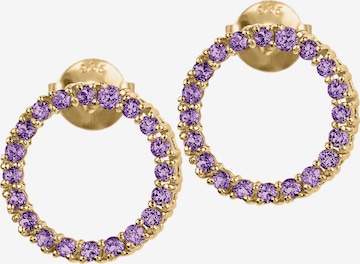 Jacques Lemans Earrings in Purple: front