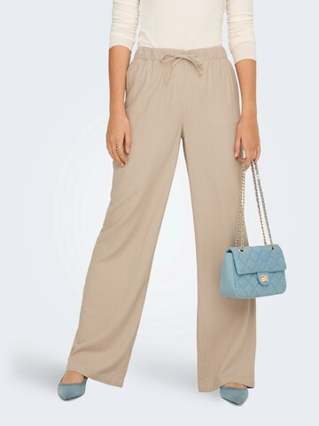 ONLY Regular Trousers 'ONLGOA' in Beige: front