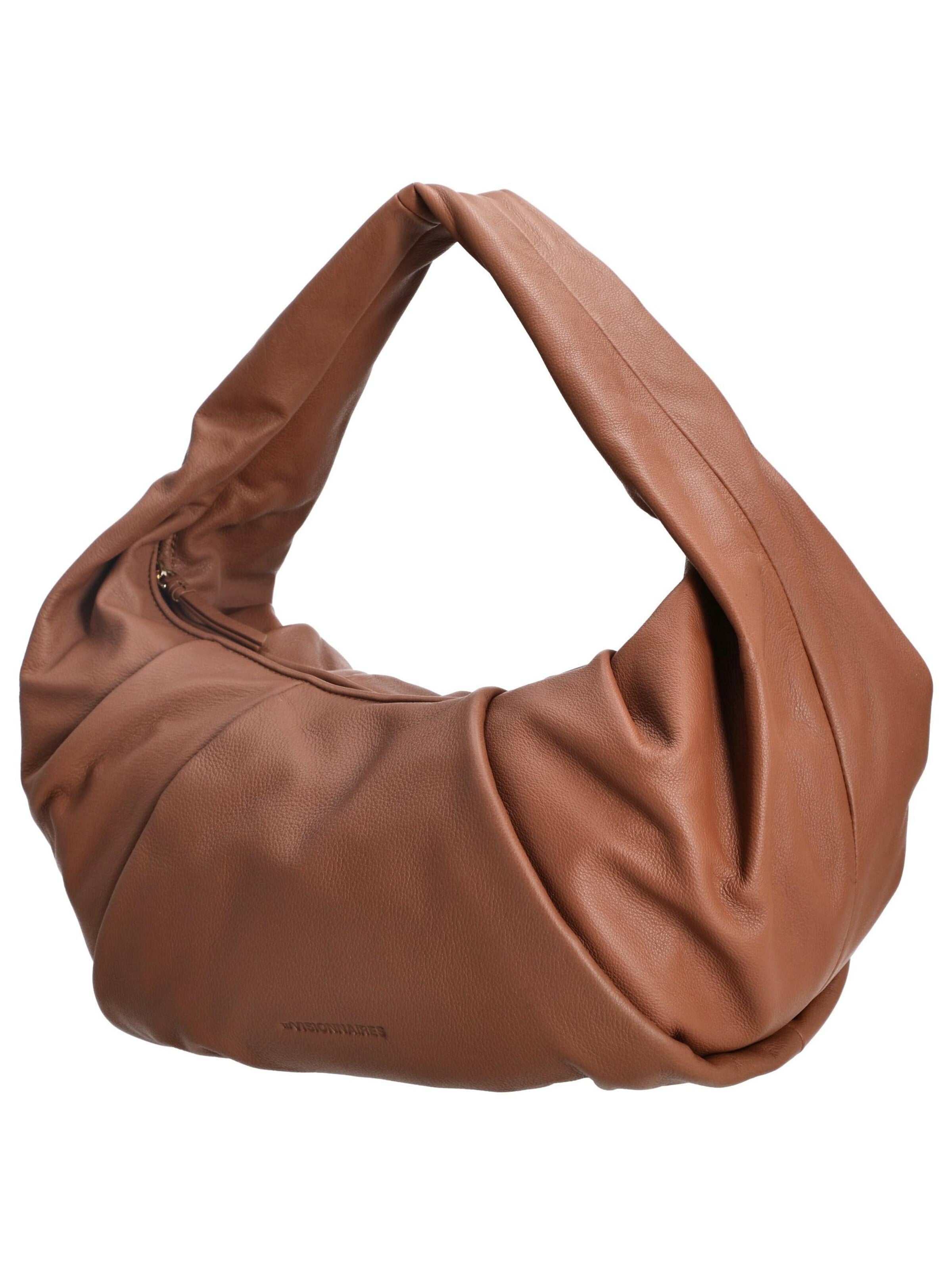Les Visionnaires Handbag 'Greta Essential Soft Grainy' in Brown