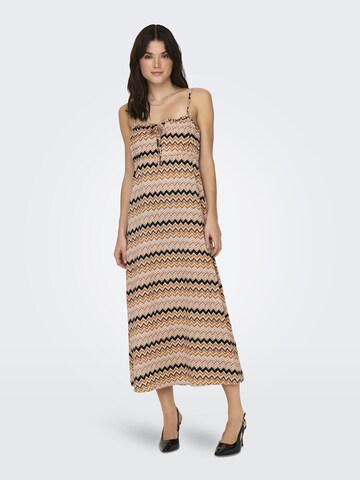Robe d’été 'ONLNova' ONLY en marron : devant
