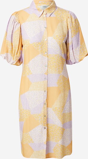 Moves Robe-chemise 'Jinna' en jaune / violet clair / blanc, Vue avec produit