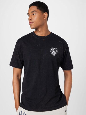 NEW ERA Shirt 'NFL Brooklyn Nets' in Black: front