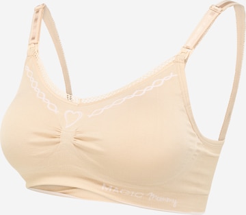 MAGIC Bodyfashion Regular Voedingsbh 'Fancy Mommy' in Beige: voorkant