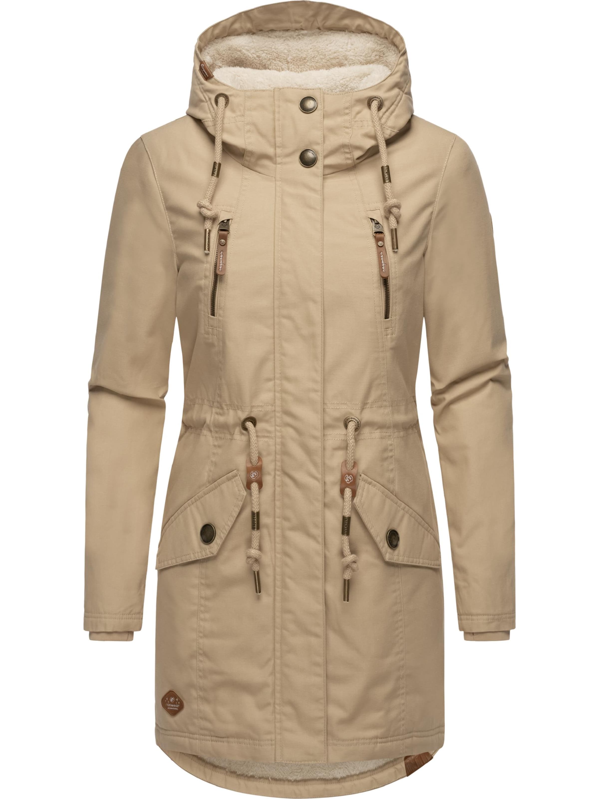 Parka invernale 'Elsie' di Ragwear in beige: frontale
