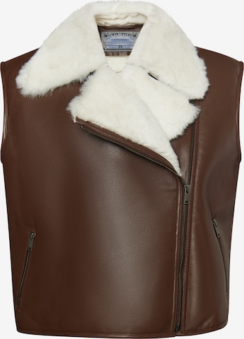 DreiMaster Vintage Bodywarmer in Bruin: voorkant