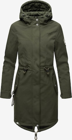 MARIKOO Raincoat in Green: front