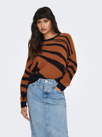 ONLY Sweater 'GIANNA' in Brown