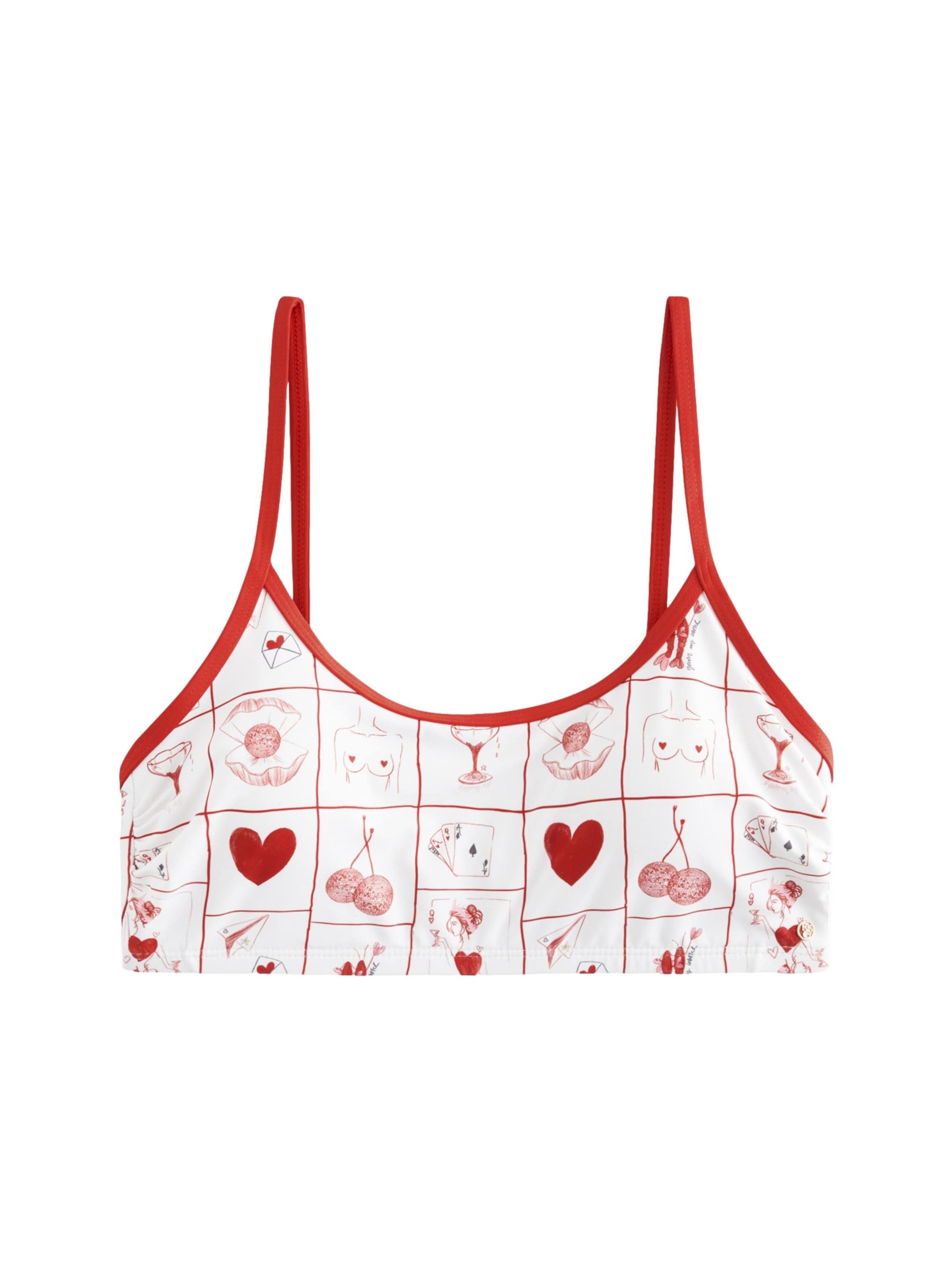 Bustier Hauts de bikini Rockett St George en beige : devant