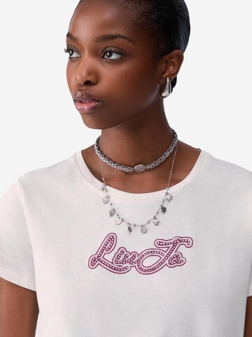 Maglietta 'BASIC T-SHIRT TF6283 JS923' di Liu Jo in bianco