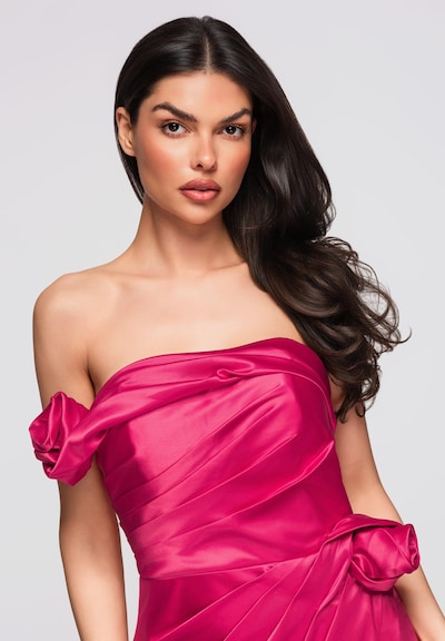 Ombre Kleid in fuchsia, Produktansicht