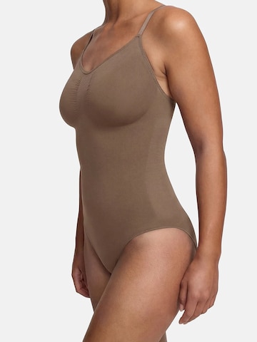 cfab (formerly creamy fabrics) - Body moldeador 'Sculpting Shapewear mit String' en marrón