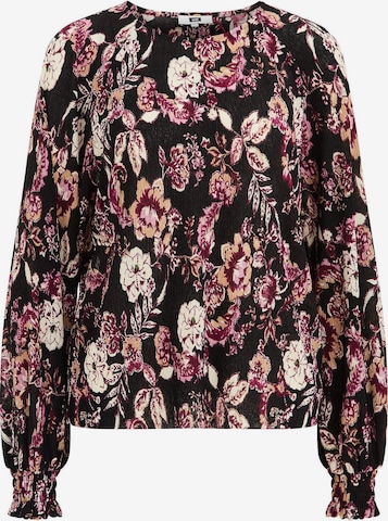 WE Fashion Blouse in Zwart: voorkant