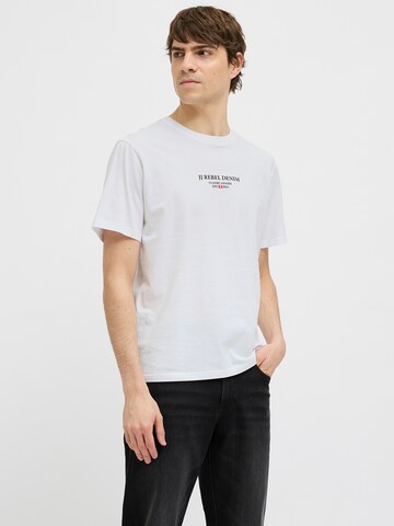 JJ Rebel Shirt in White: front