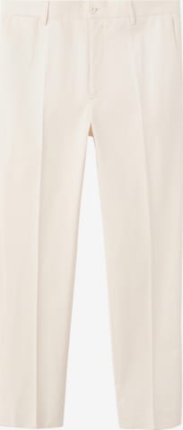 MANGO MAN Bundfaltenhose in Weiß: Vorderseite