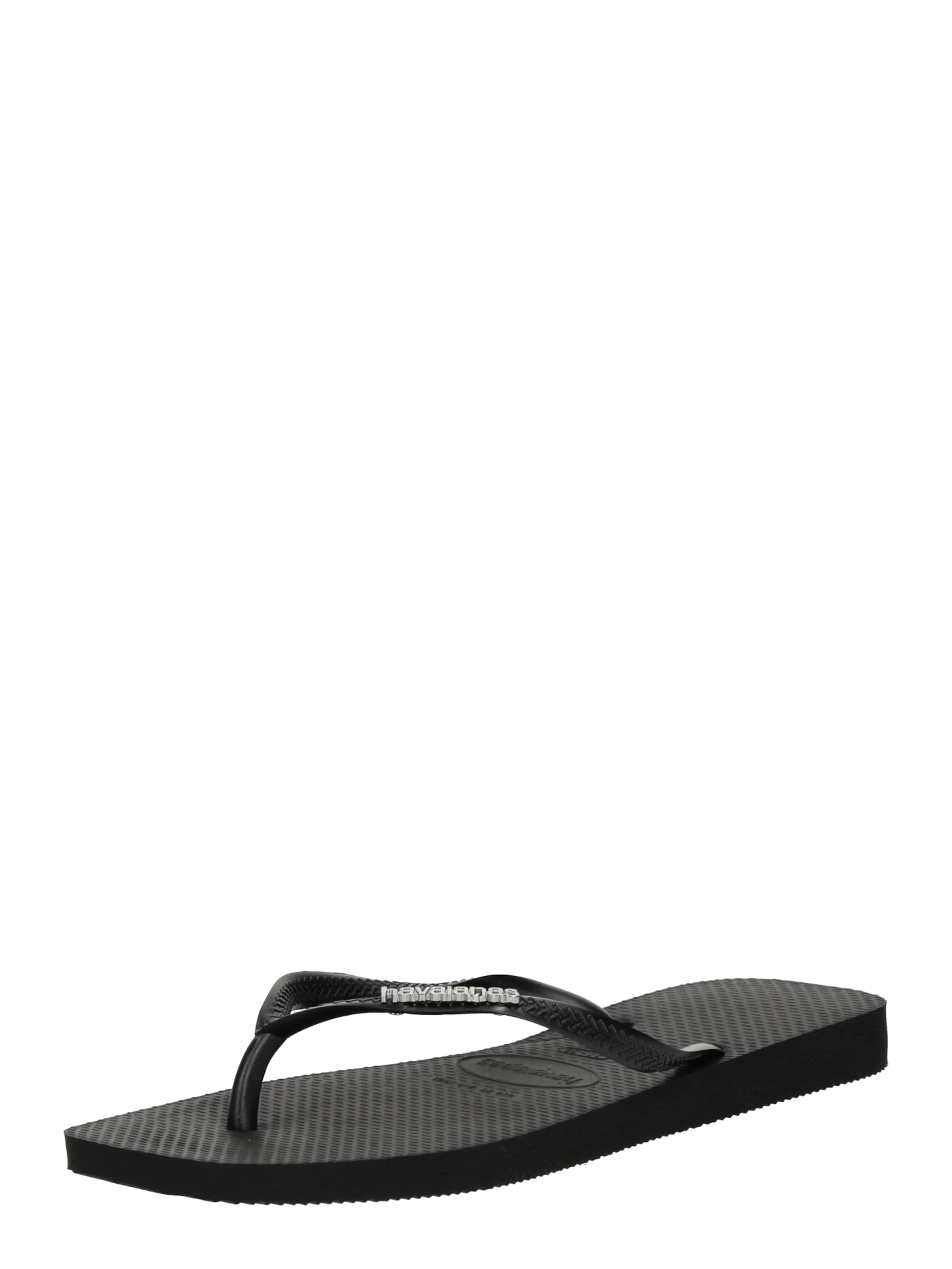 Infradito di HAVAIANAS in nero: frontale