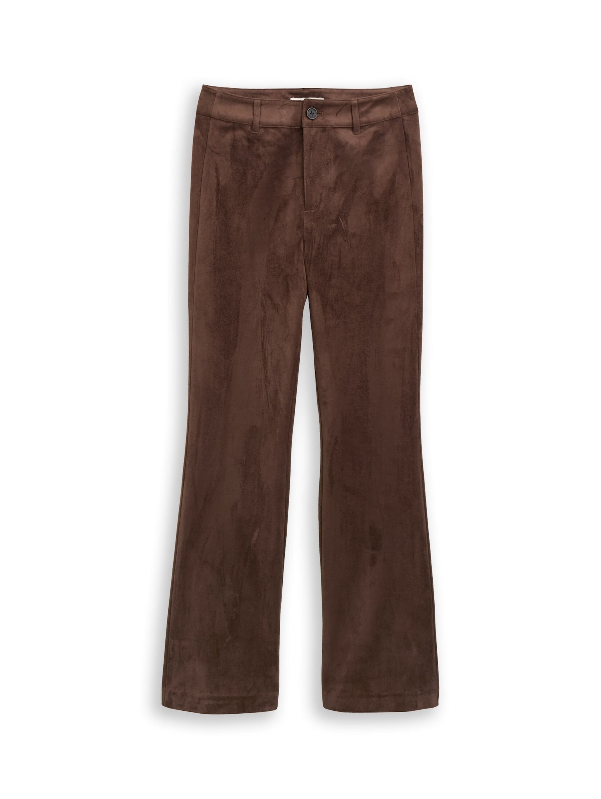 TOM TAILOR DENIM Flared Broek in Bruin: voorkant