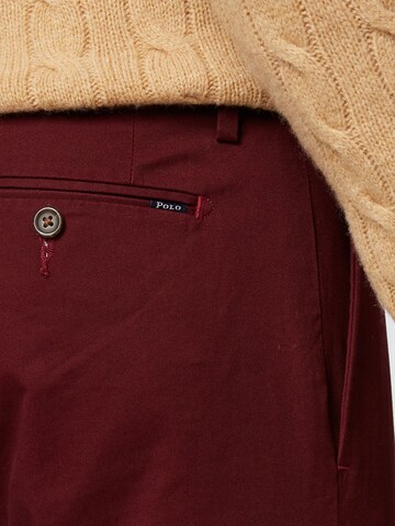Slimfit Pantaloni eleganți de la Polo Ralph Lauren pe roșu